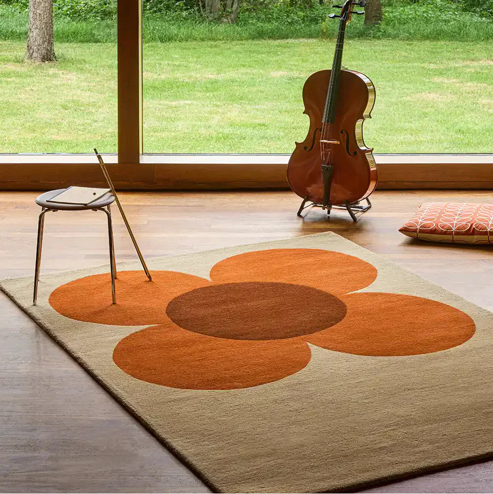 Orla Kiely (Brink & Campman) Designer Rugs ORLA KIELY FLOWER PLACEMENT AREA RUG by Brink and Campman