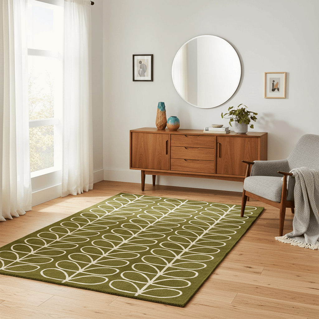 Orla Kiely (Brink & Campman) Designer Rugs ORLA KIELY LINEAR STEM AREA RUG by Brink and Campman