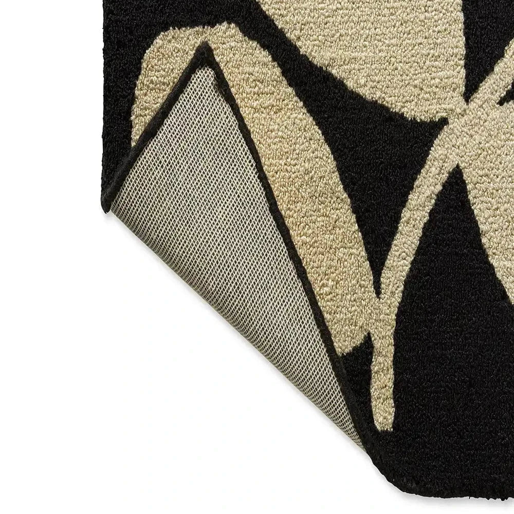 Orla Kiely (Brink & Campman) Designer Rugs Orla Kiely Sycamore Black Indoor/Outdoor Rug