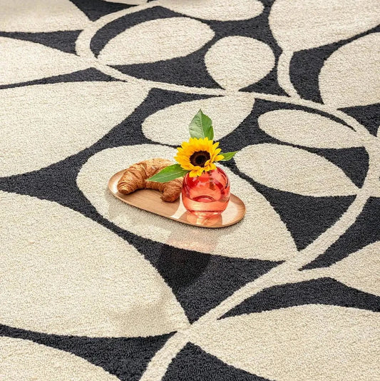 Orla Kiely (Brink & Campman) Designer Rugs Orla Kiely Sycamore Black Indoor/Outdoor Rug