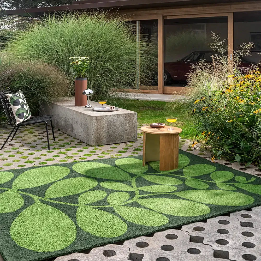 Orla Kiely (Brink & Campman) Designer Rugs Orla Kiely Sycamore Dill Indoor/Outdoor Rug