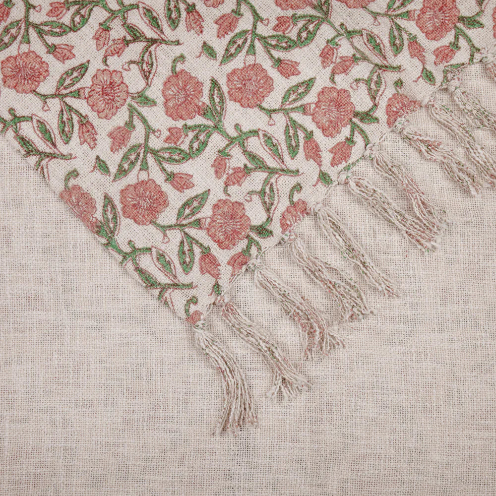 Paoletti (Riva Home) Bedspread/Throw DELPHINE PRINTED COTTON THROW by Paoletti