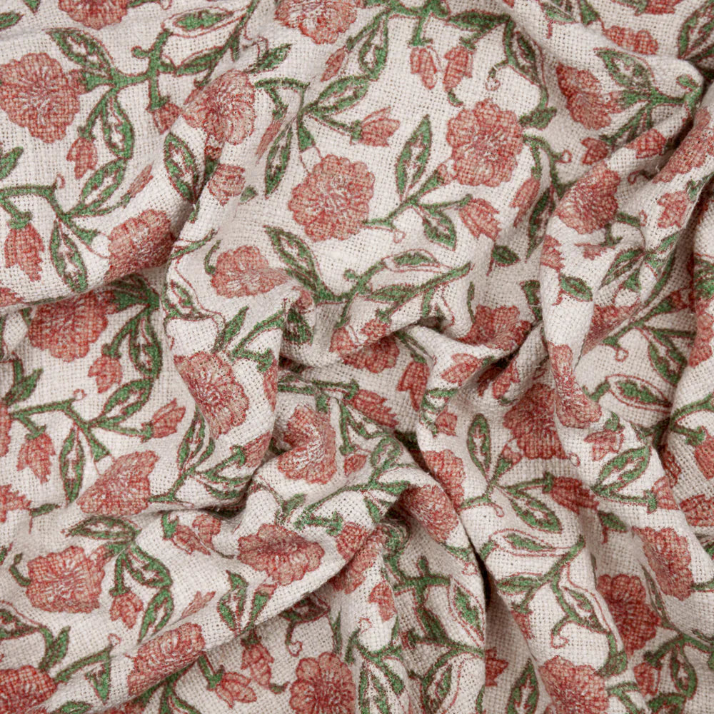 Paoletti (Riva Home) Bedspread/Throw DELPHINE PRINTED COTTON THROW by Paoletti