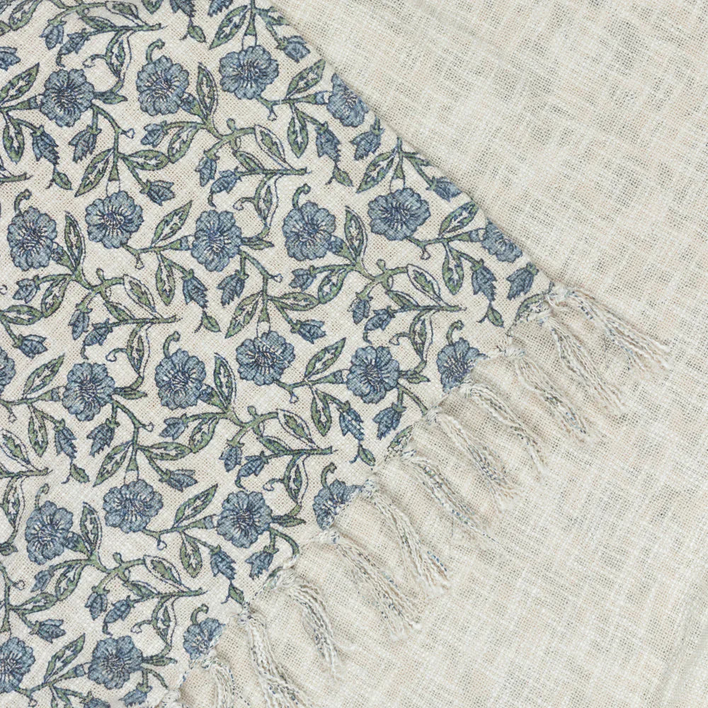 Paoletti (Riva Home) Bedspread/Throw DELPHINE PRINTED COTTON THROW by Paoletti
