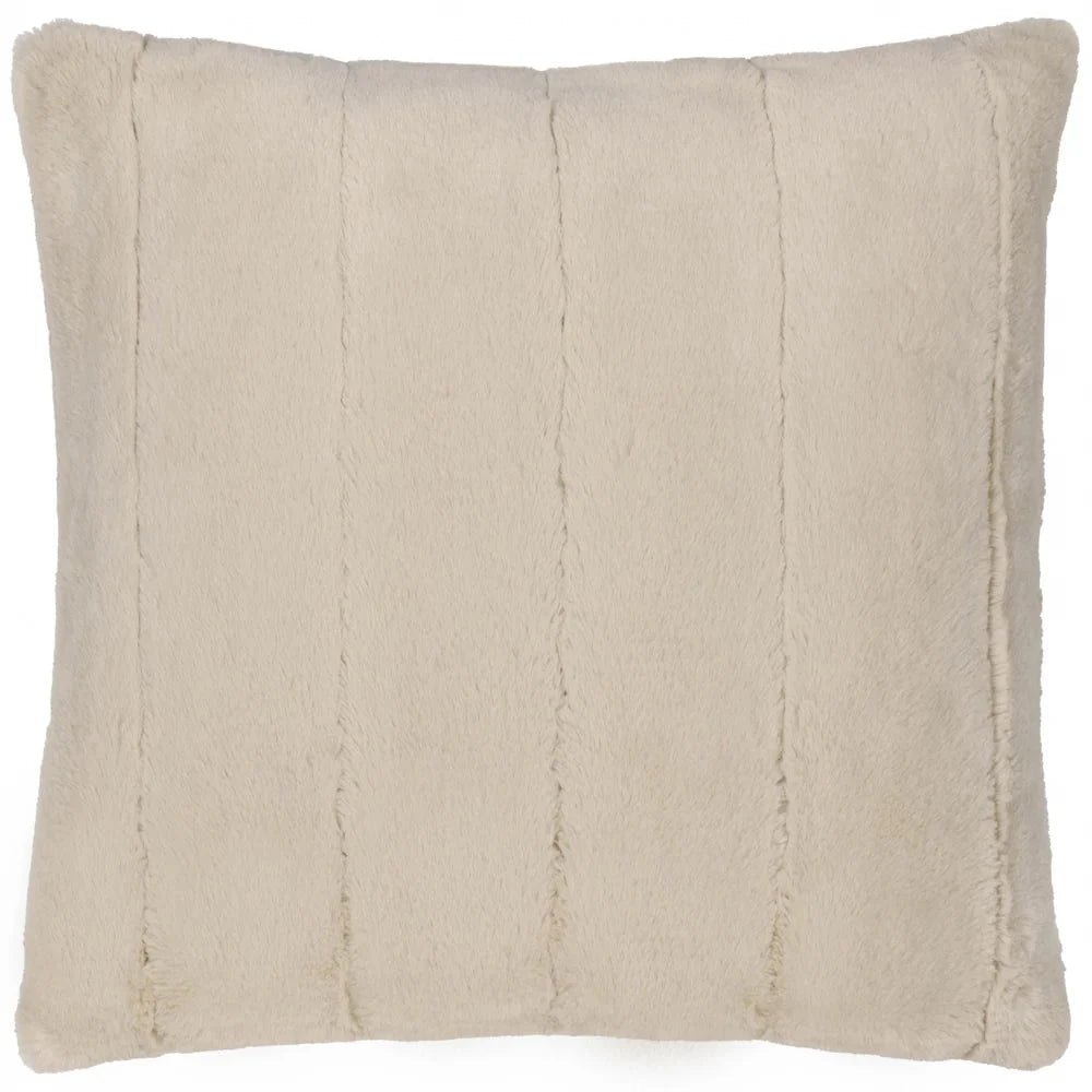 Paoletti (Riva Home) Cushions 45x45cm / Oat Empress Super Soft Faux Fur Feather Filled Cushion by Paoletti