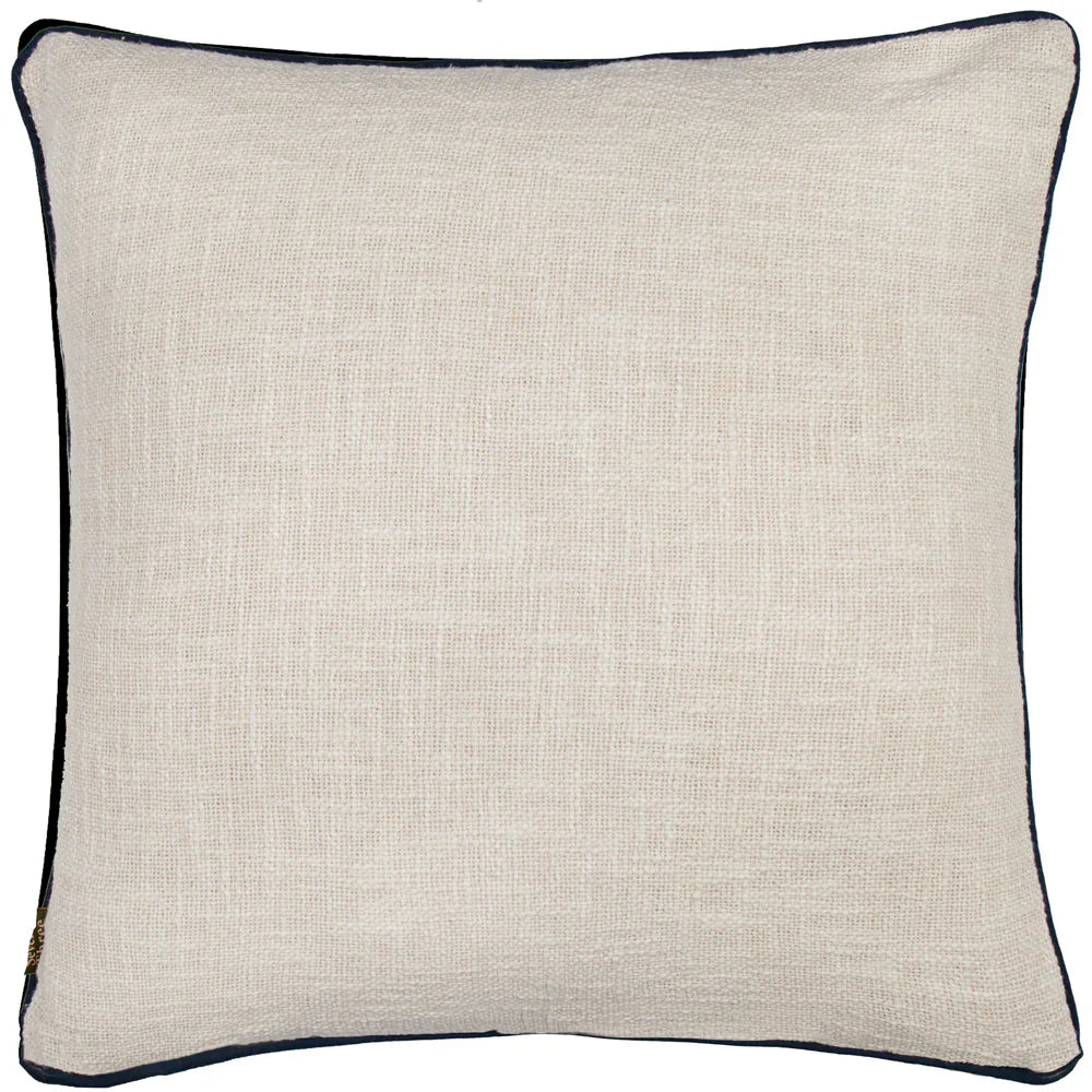 Paoletti (Riva Home) Cushions DELPHINE FLORAL PIPED CUSHION by Paoletti