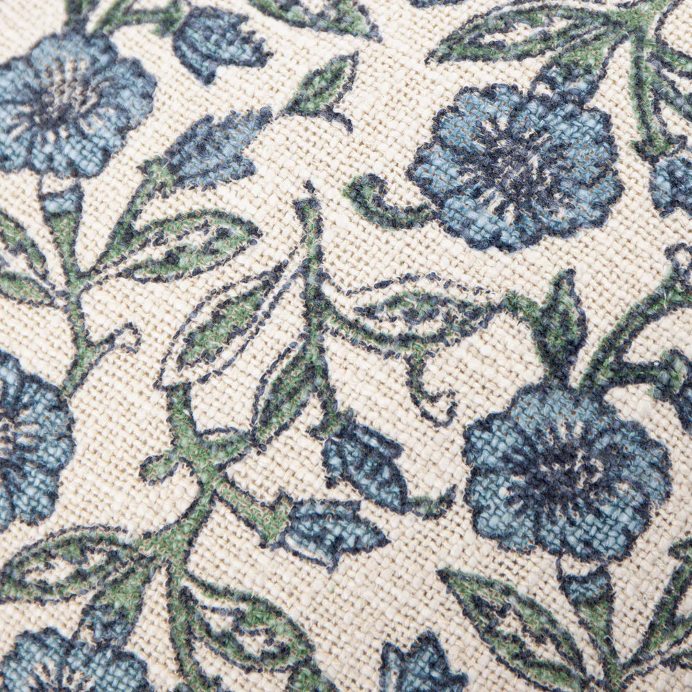 Paoletti (Riva Home) Cushions DELPHINE FLORAL PIPED CUSHION by Paoletti