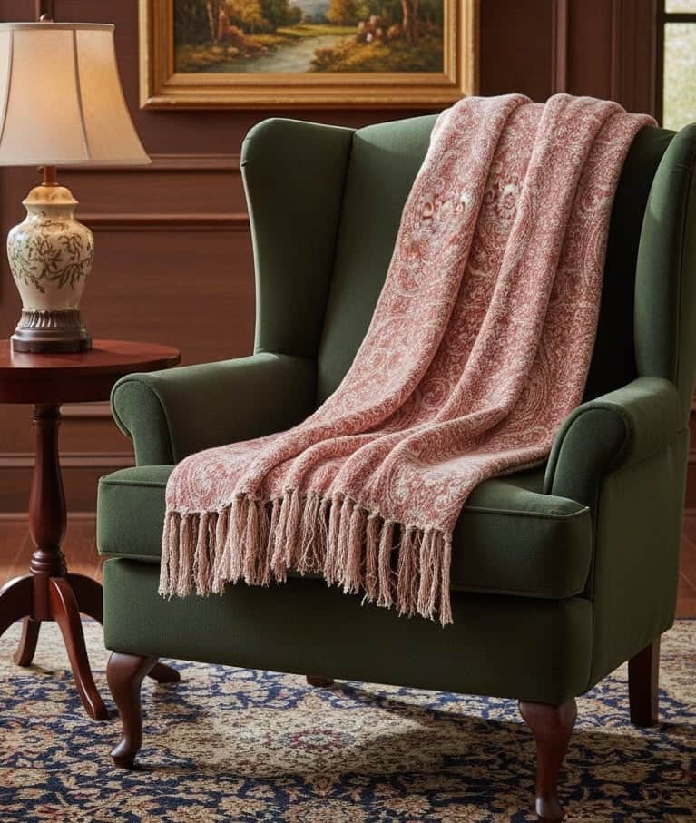 Paoletti Seventy Three (Riva Home) Throw Paoletti - Seventy Three Durelle Printed Throw Coral