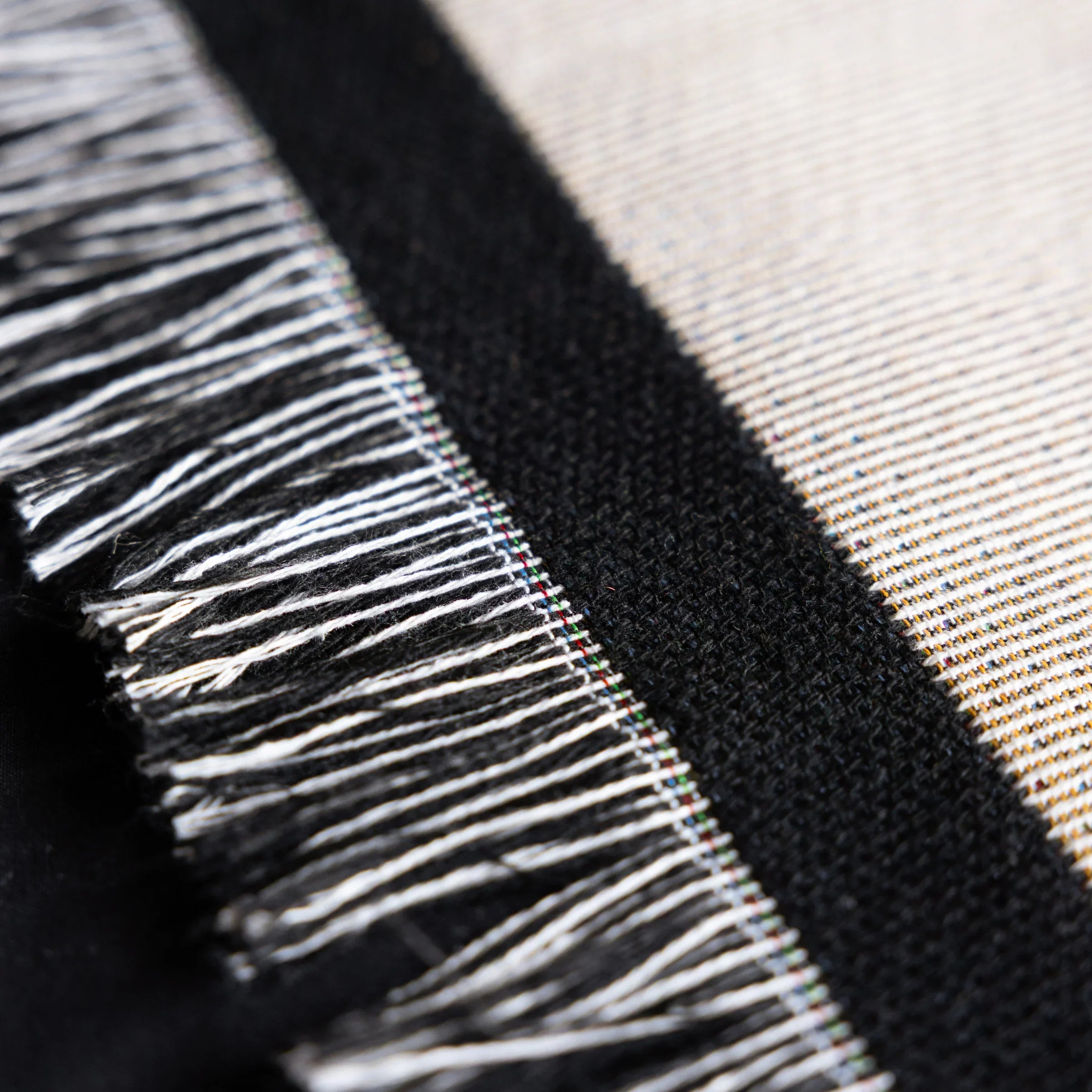 Rockett St George (Riva Home) Bedspread/Throw FOREVER REBEL FRINGED THROW – BLACK by Rockett St George
