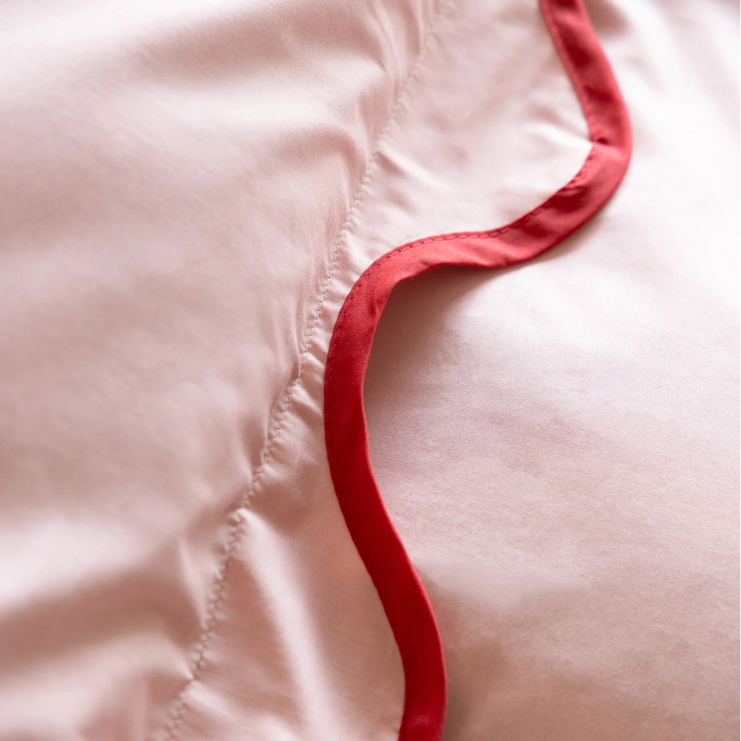 Rockett St George (Riva Home) Duvet Cover set OOH LA LA LA COTTON SCALLOP DUVET COVER SET PINK by Rockett St George