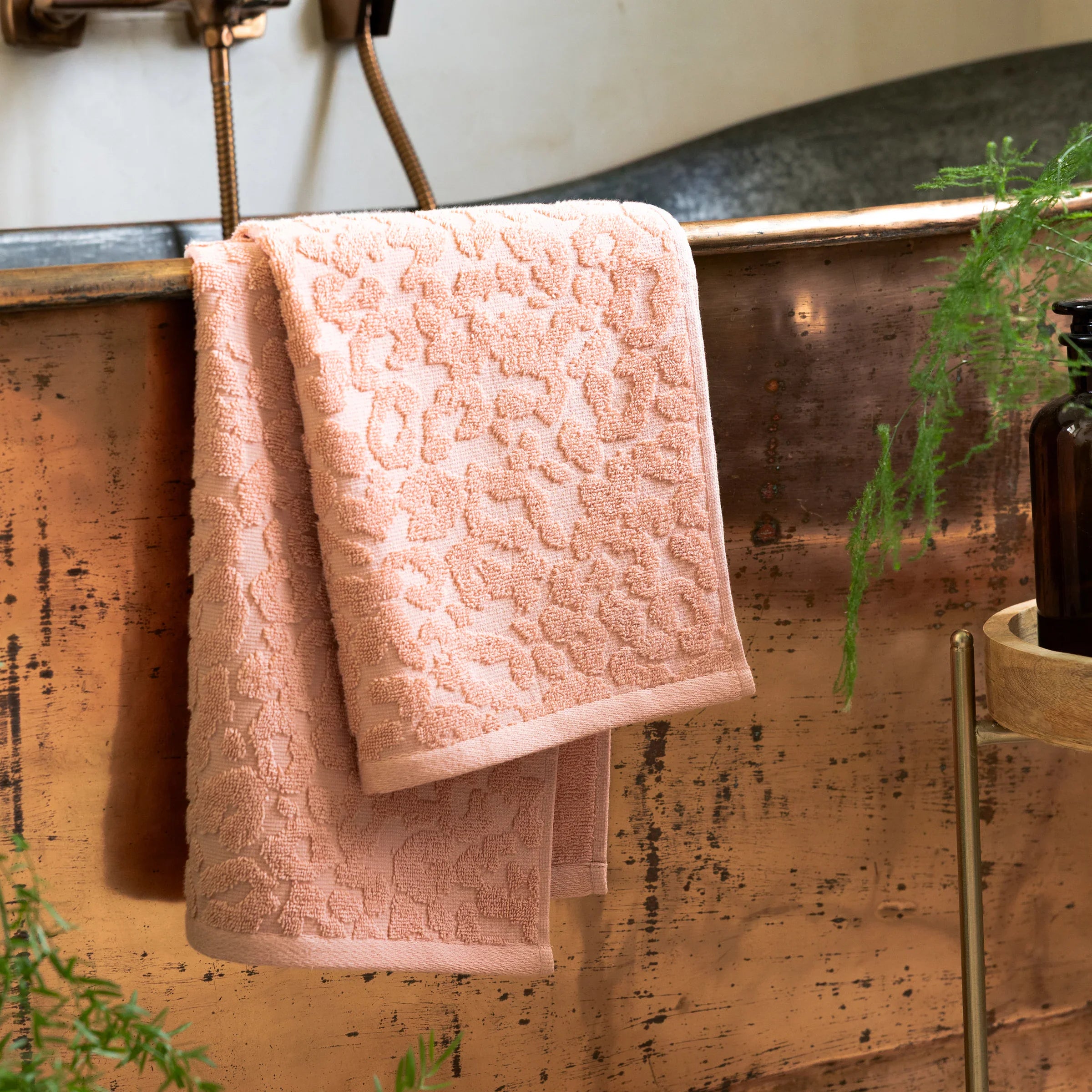 Rockett St George (Riva Home) Home Accessories LEOPARD JACQUARD 100% COTTON TOWEL COLLECTION by Rockett St George