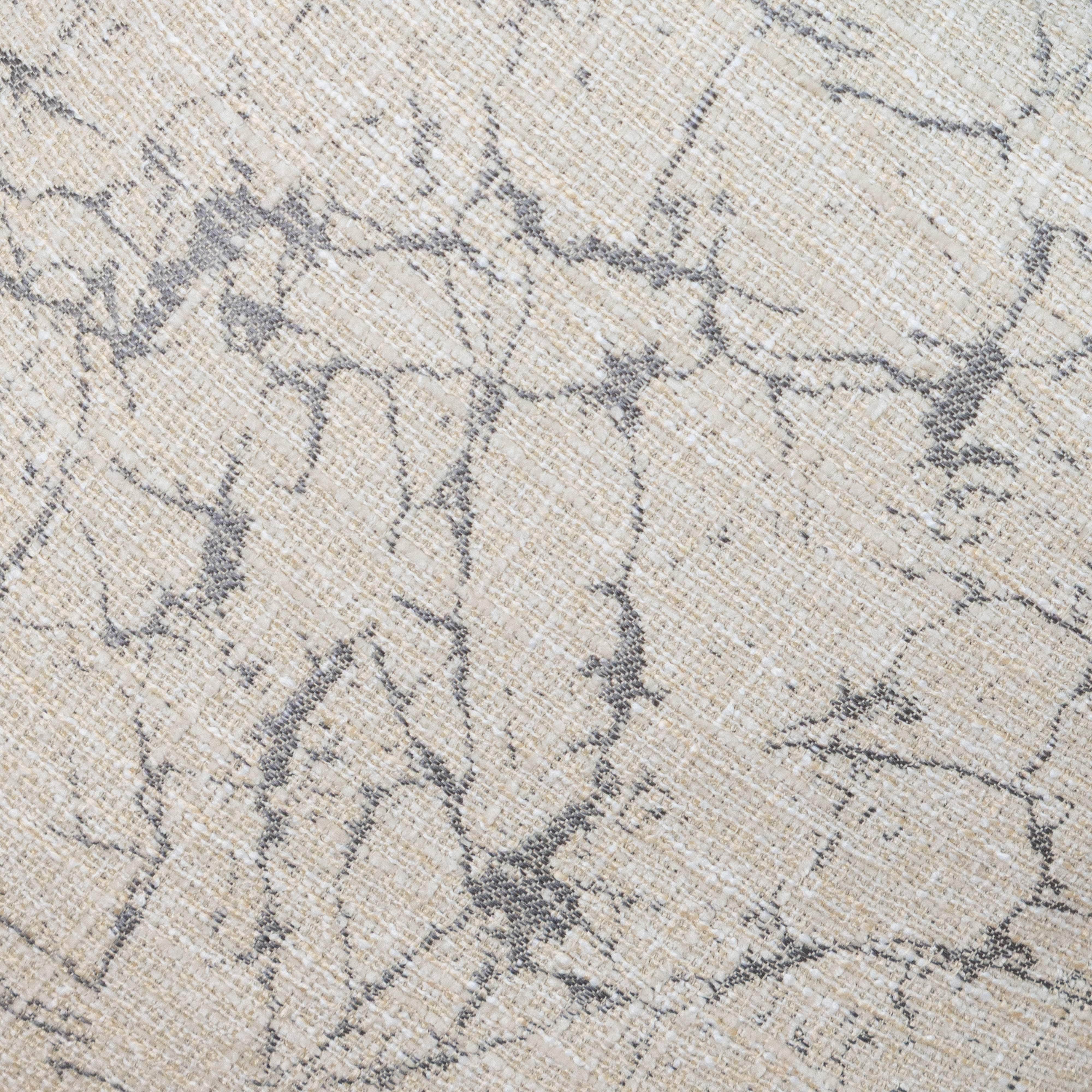 Scatter Box Cushions Sable Fringed Cushion Natural / Blue, | 43 × 43 cm Feather-Fill by Scatter Box