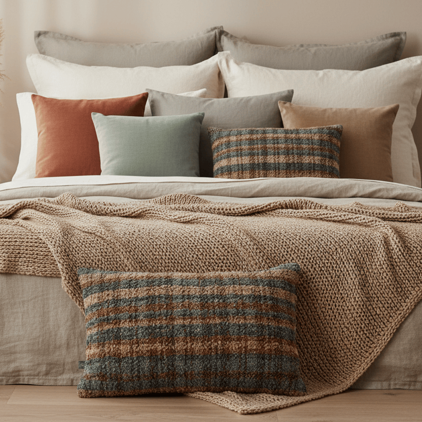Scatter Box Cushions UILEANN CUSHION – BLUE (40 x 60cm, FEATHER FILLED) by Scatter Box