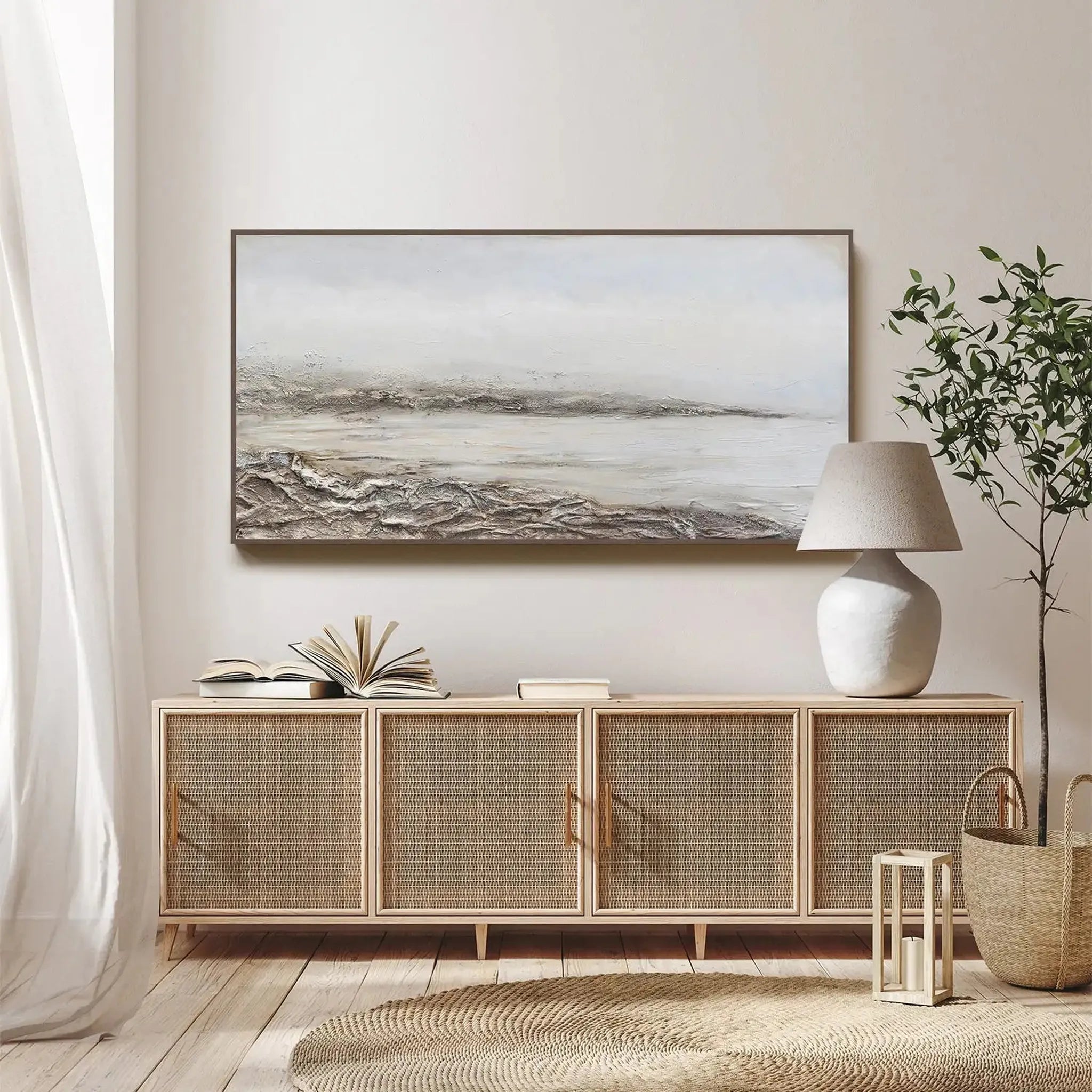 Scatter Box Framed Print SHORE ART NATURAL by Scatter Box