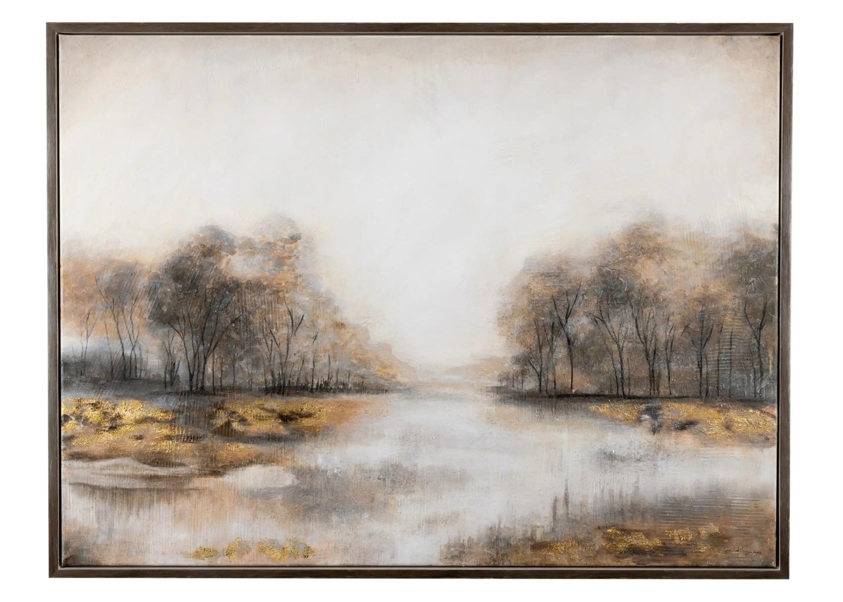 Scatter Box Framed Print WYNTON ART CHARCOAL GOLD by Scatter Box