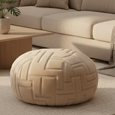 Scatter Box Ottoman TOVI NATURAL POD by Scatter Box