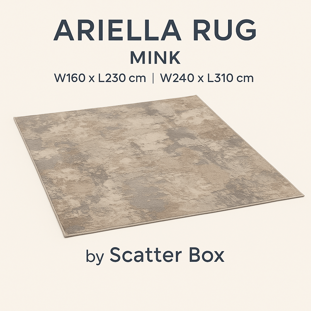 Scatter Box Rugs Ariella Rug Mink | Power-Loomed Blend by Scatter Box