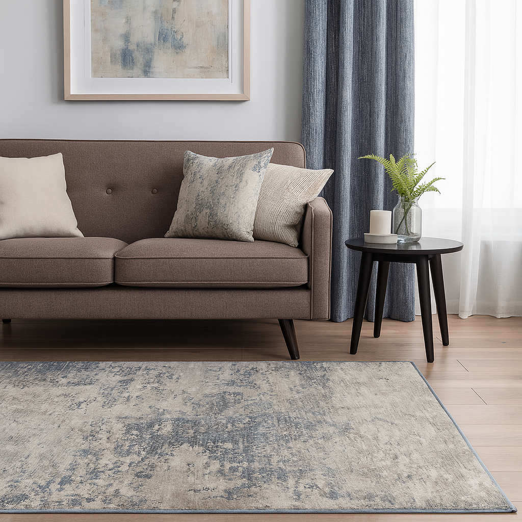 Scatter Box Rugs Kenmare Rug – Blue | Power-Loomed Blend by Scatter Box