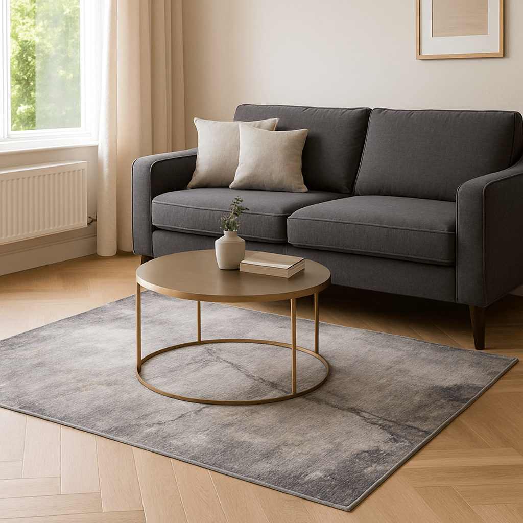 Scatter Box Rugs Tempest Rug Grey / Gold | Power-Loomed by Scatter Box