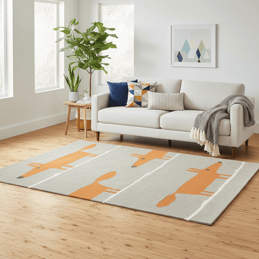 Scion (Brink & Campman) Designer Rugs 90 centimetres by 150 centimetres (2 feet 11 inches by 4 feet 11 inches) / Cinnamon SCION MR FOX AREA RUG by Brink and Campman