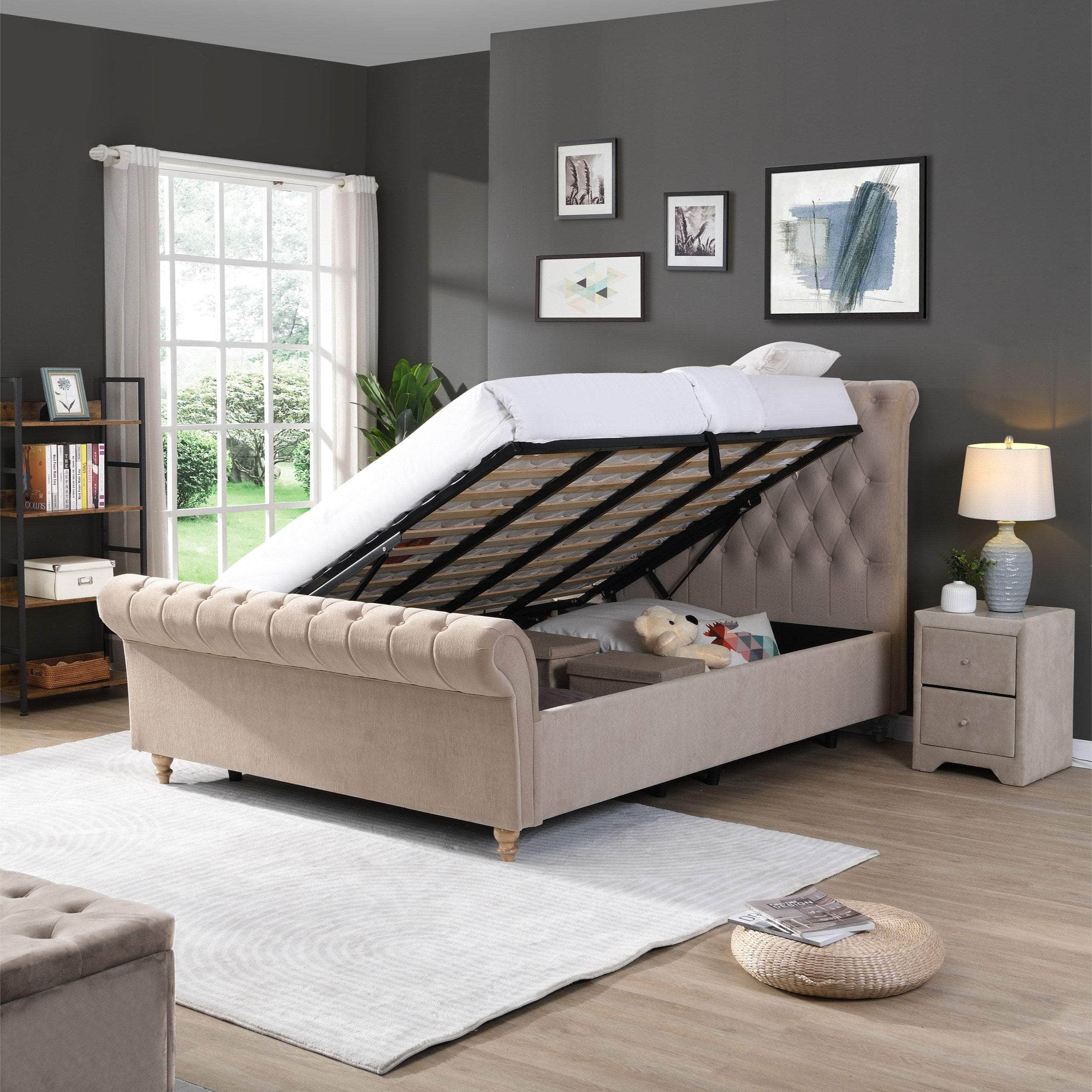 simply HAZEL Bed Complete The Kilkenny Bed (Silver or Mink)- FREE DELIVERY