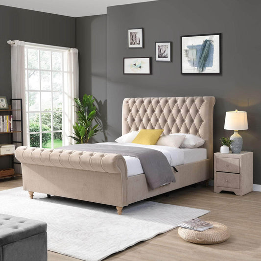 simply HAZEL Bed Complete The Kilkenny Bed (Silver or Mink)- FREE DELIVERY