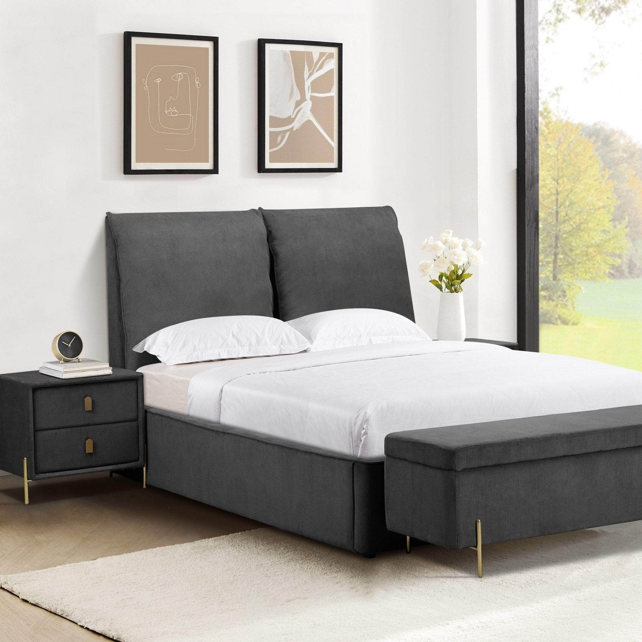 simply HAZEL Bed Complete The Waterford Bed (Green or Grey)- FREE DELIVERY