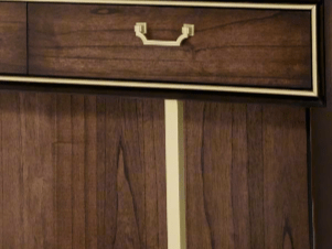 simply HAZEL Bedroom Vanities simply Hazel Dubai Dressing Table and Mirror Set – Walnut with Gold Detailing