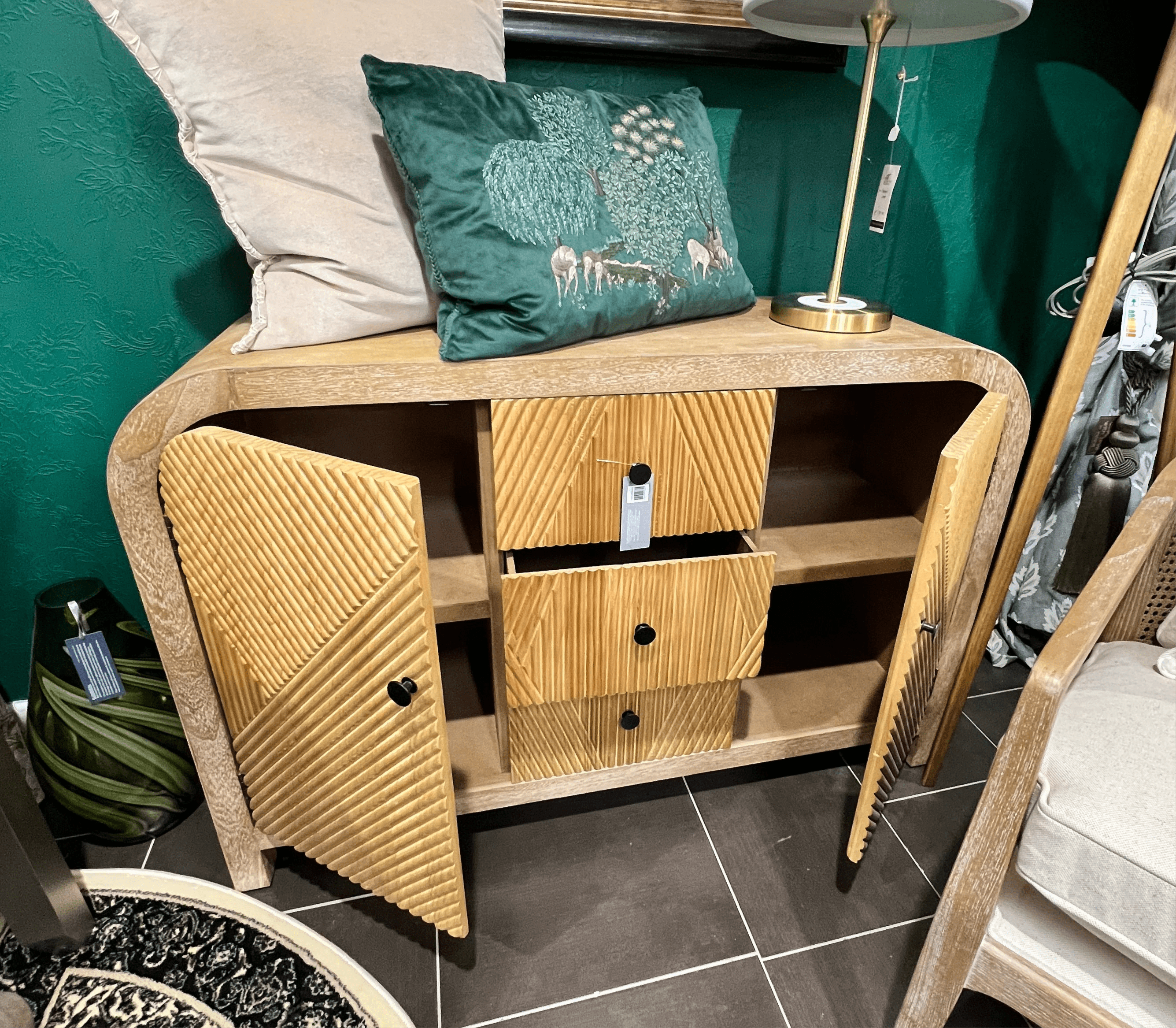 simply HAZEL Cabinet simply Hazel Natural Wood Sideboard – 120cm