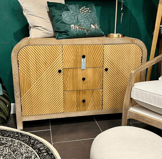 simply HAZEL Cabinet simply Hazel Natural Wood Sideboard – 120cm