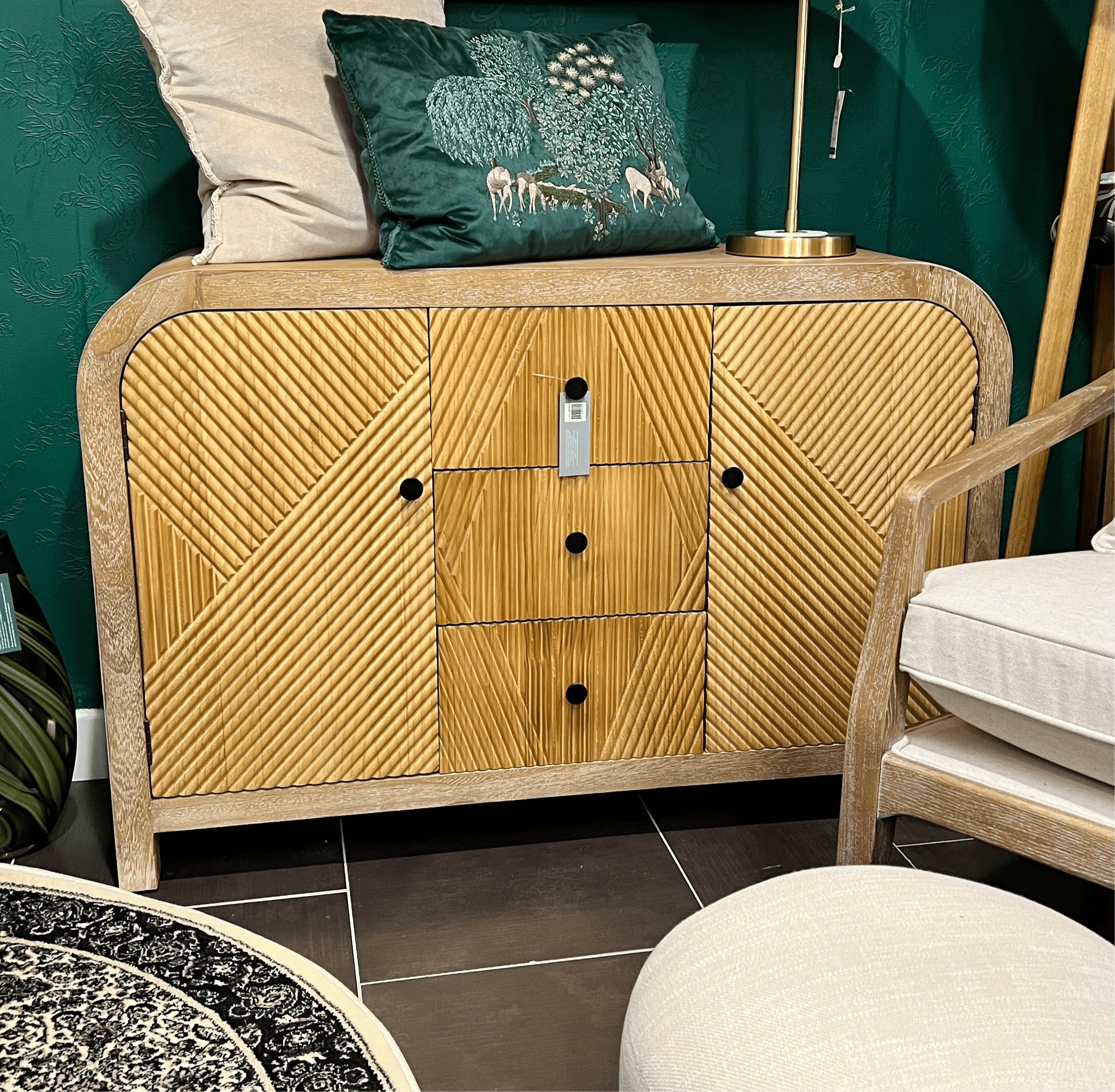 simply HAZEL Cabinet simply Hazel Natural Wood Sideboard – 120cm