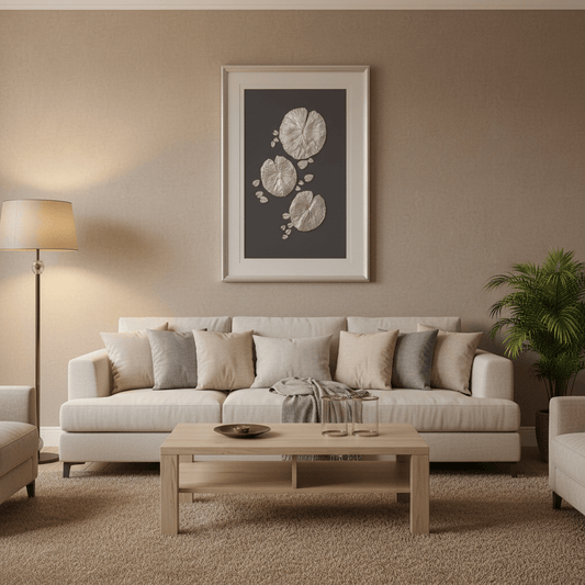 simply HAZEL Carving SILVER LEAF DESIGN FRAMED WALL ART
by simply Hazel