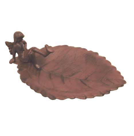 simply HAZEL CAST IRON BIRD FEEDER w/FAIRY