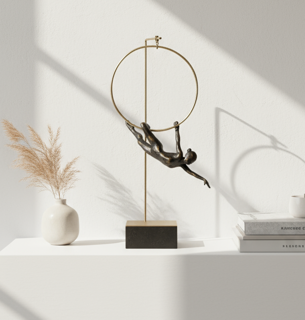 simply HAZEL Decoratrive Item Gymnast C GYMNAST RESIN & METAL figurine (3 variants to choose from.)