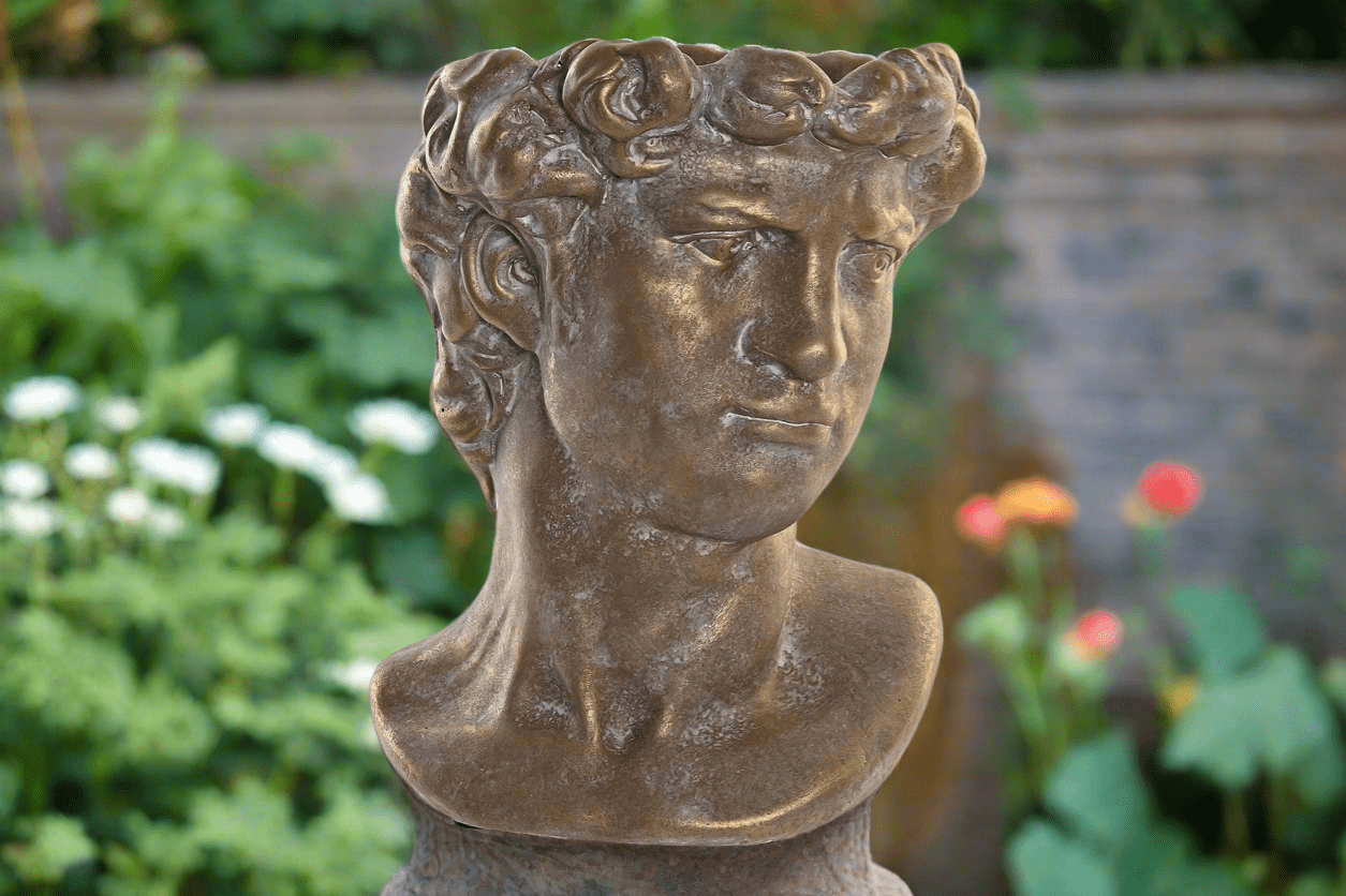 simply HAZEL Garden Accessories AGED CARA FLOWERPOT STAND