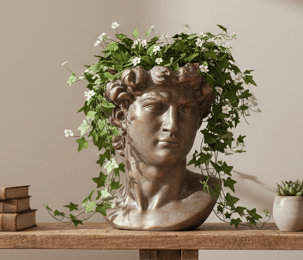 simply HAZEL Garden Accessories AGED CARA FLOWERPOT STAND