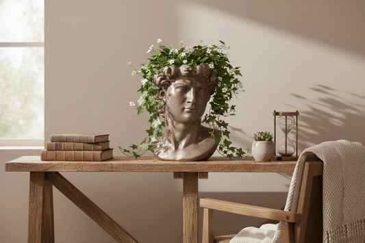 simply HAZEL Garden Accessories AGED CARA FLOWERPOT STAND