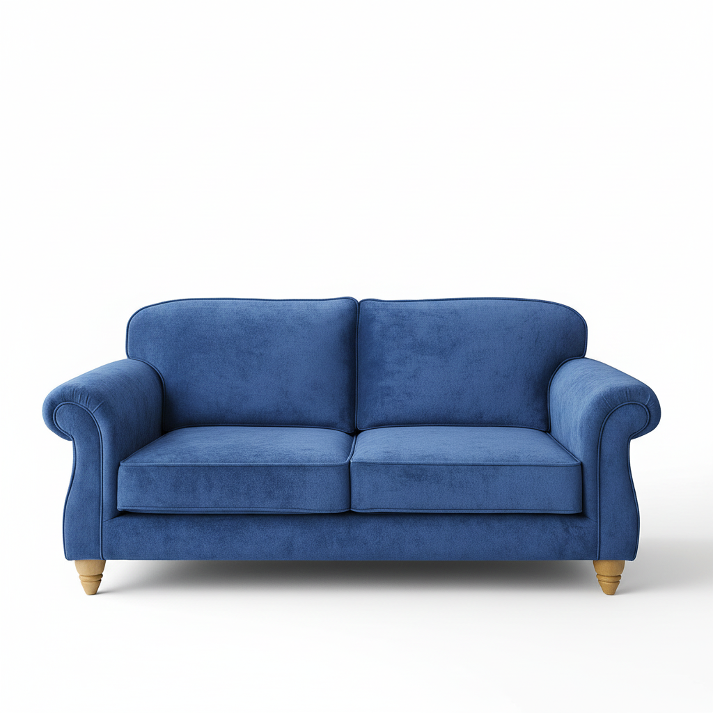 simply HAZEL Irish made Sofa Amy – 2.5 Seat Sofa in Milton New Blue by simply Hazel
