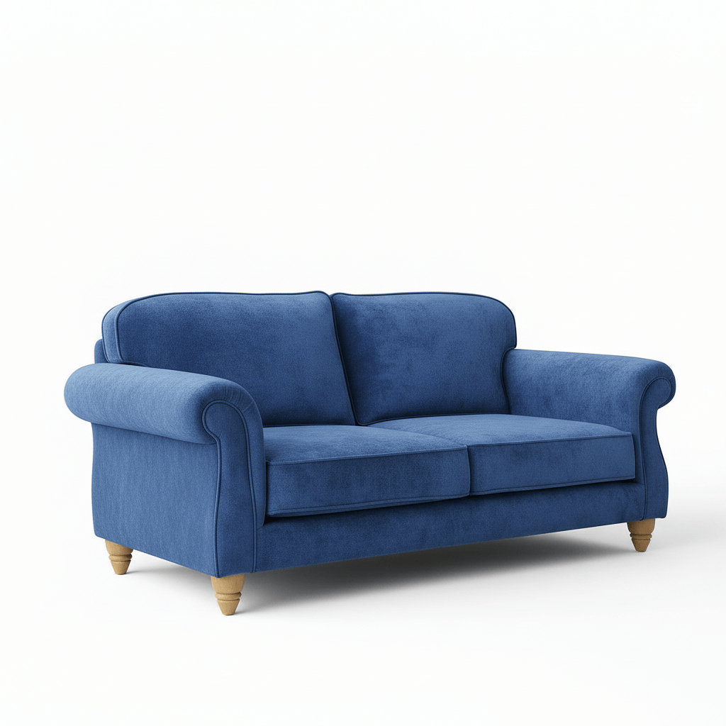 simply HAZEL Irish made Sofa Amy – 2.5 Seat Sofa in Milton New Blue by simply Hazel