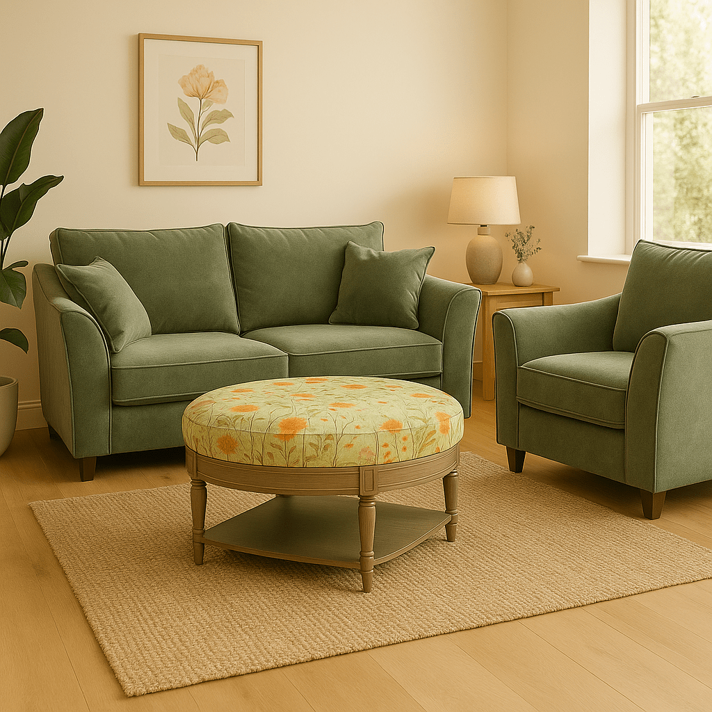 simply HAZEL Irish made Sofa Brigid – 2 Seat Sofa in Forest Green by simply Hazel