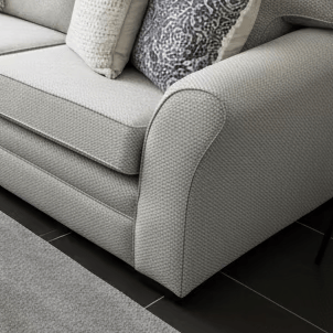 simply HAZEL Irish made Sofa Molly Corner Sofa in Soothing Stone by simply Hazel