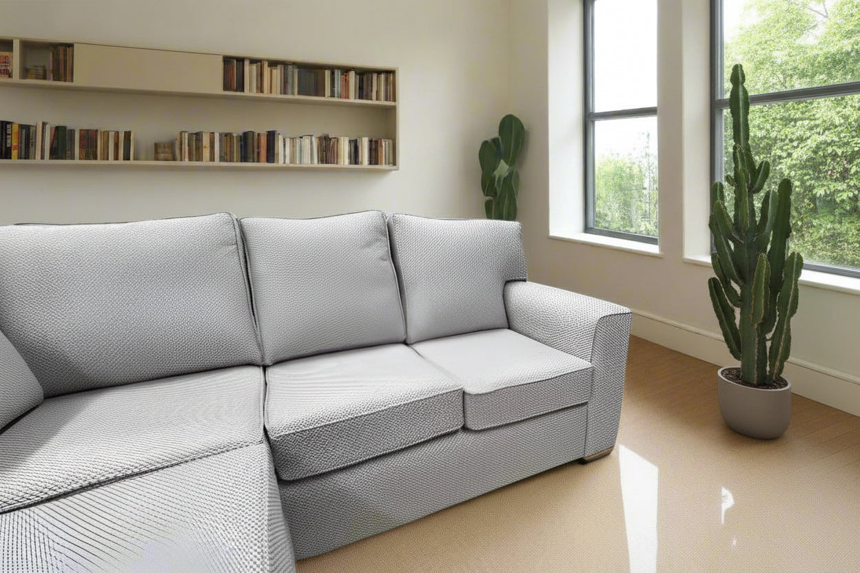 simply HAZEL Irish made Sofa MOLLY L Sofa custom Irish Made sofa in Soothing Stone (bespoke options available)