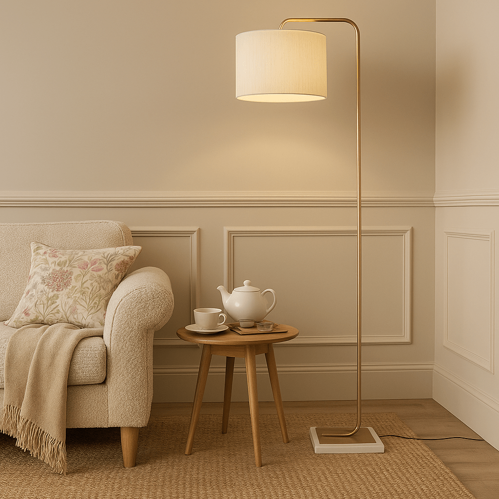 simply HAZEL Lamp Antique Brass Floor Lamp — 162 cm | simply Hazel