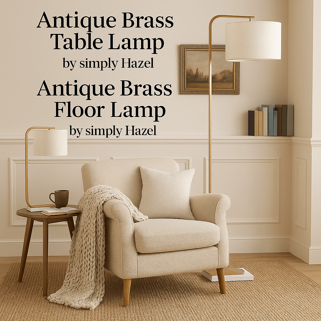simply HAZEL Lamp Antique Brass Table Lamp — 69 cm | simply Hazel