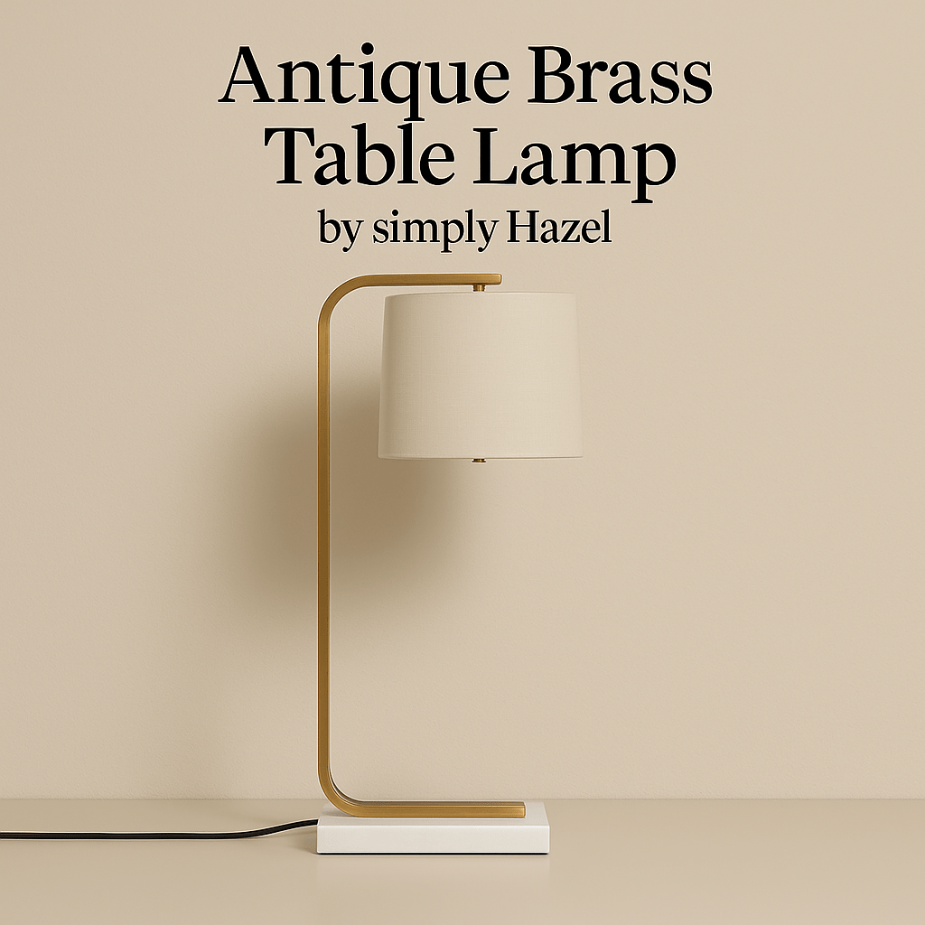 simply HAZEL Lamp Antique Brass Table Lamp — 69 cm | simply Hazel