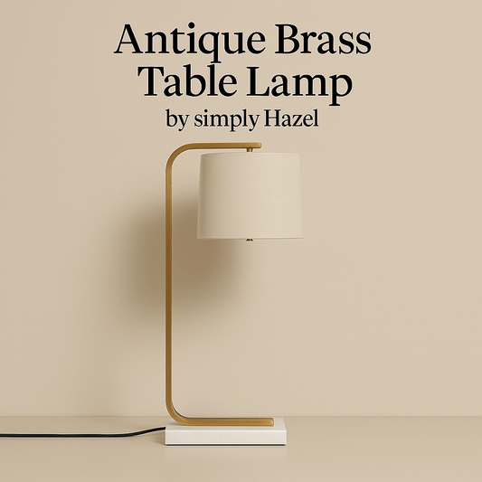 simply HAZEL Lamp Antique Brass Table Lamp — 69 cm | simply Hazel