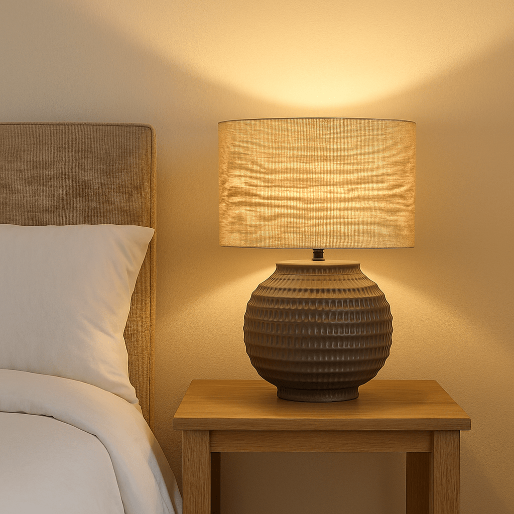 simply HAZEL Lamp CERAMIC TABLE LAMP Terracotta | 57 cm Height by simply Hazel