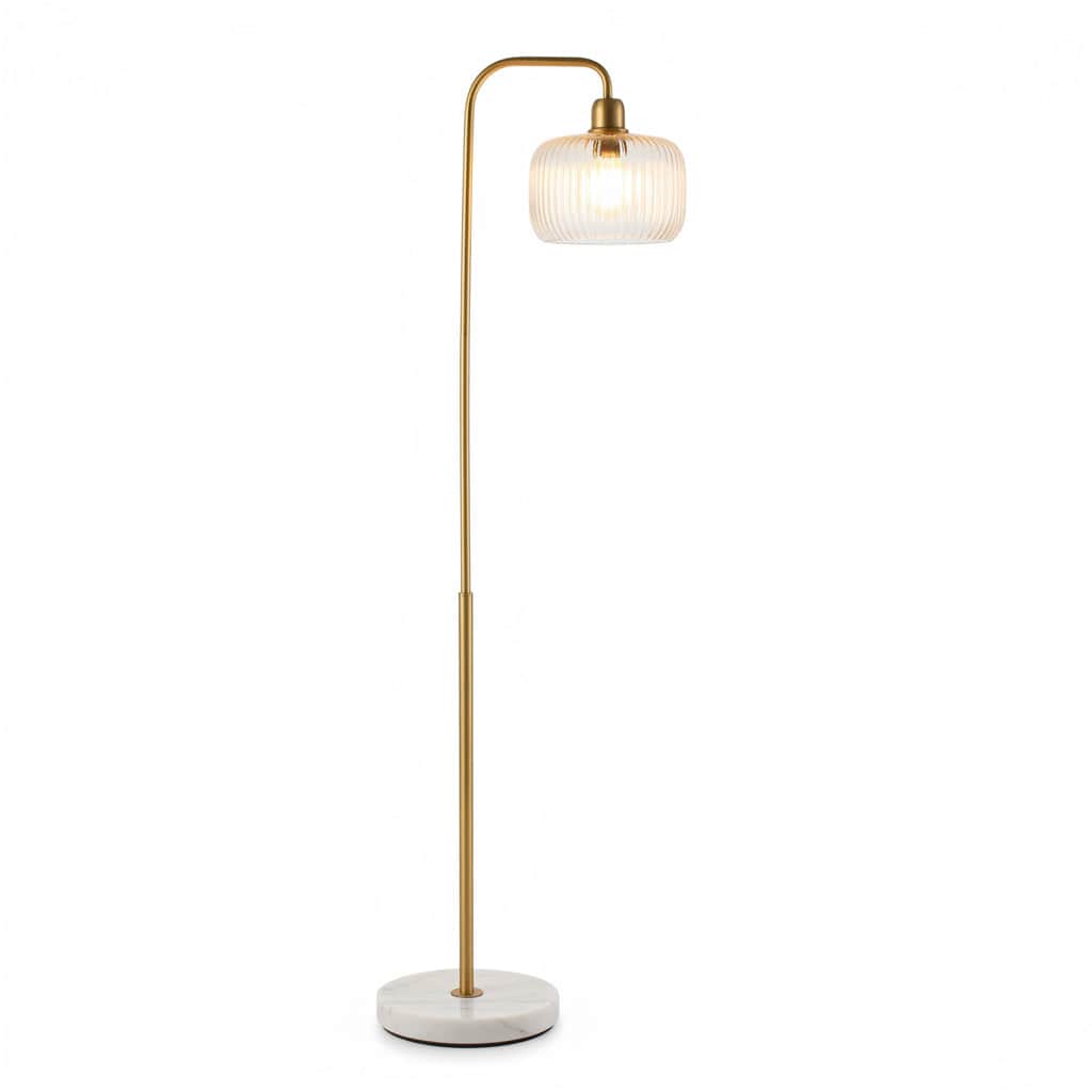 simply HAZEL Lamp THE ARC BRASS FLOOR LAMP by simply Hazel