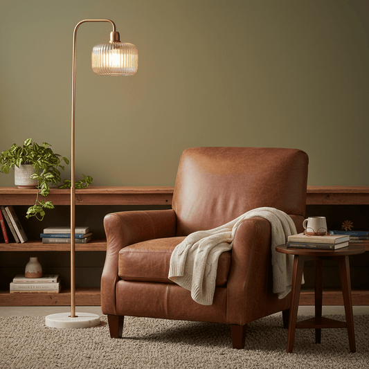 simply HAZEL Lamp THE ARC BRASS FLOOR LAMP by simply Hazel