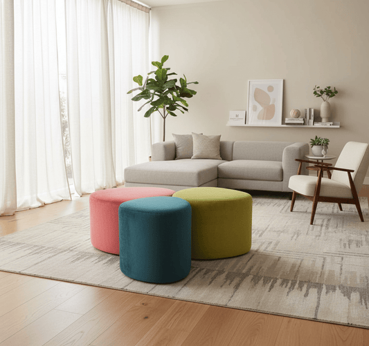 simply HAZEL Ottoman Footstool set by simply Hazel